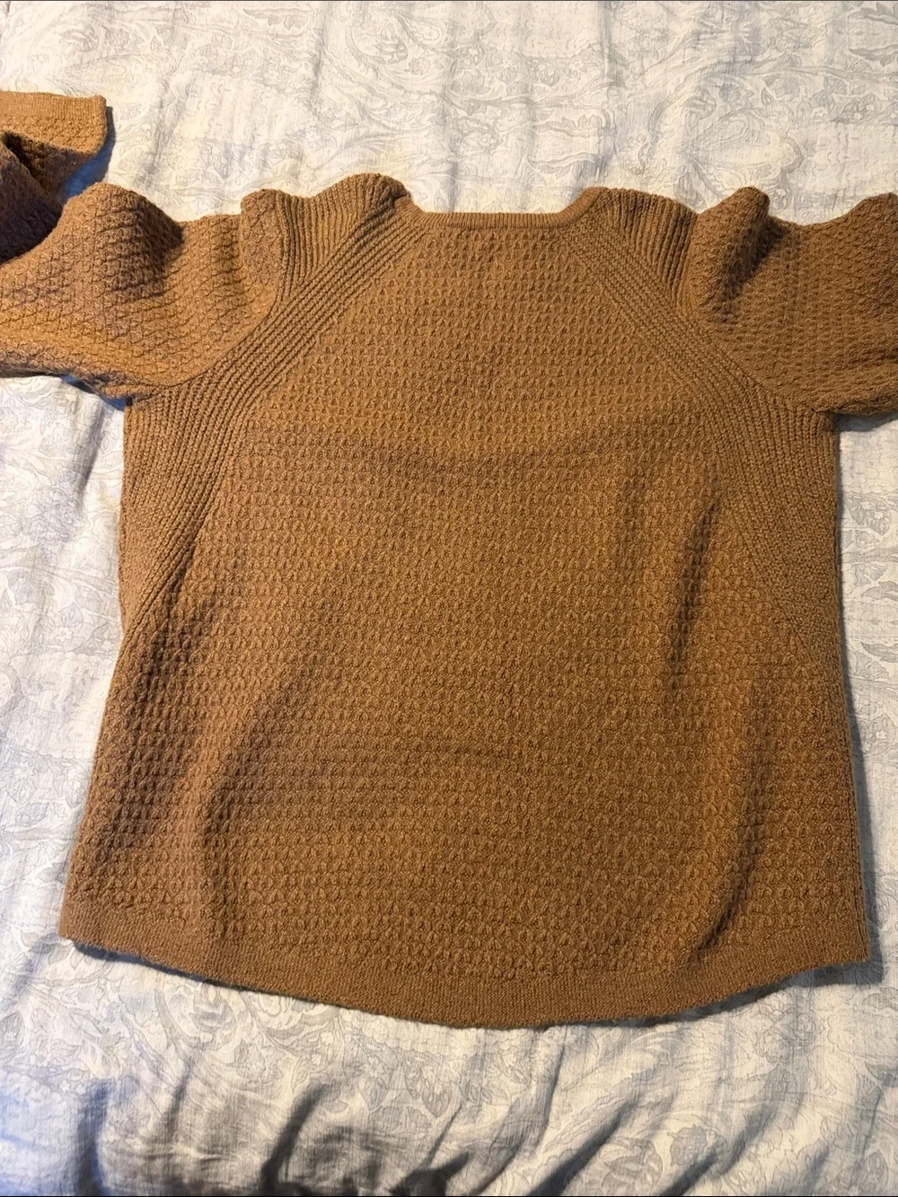 J. Jill Textured Knit Pullover in Warm Brown